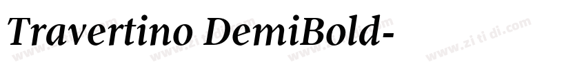 Travertino DemiBold字体转换